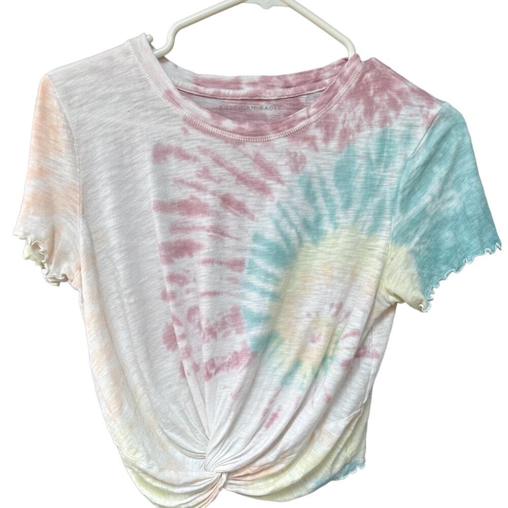 American Eagle Tie Dye Crop Top Women’s Size Small like new condition